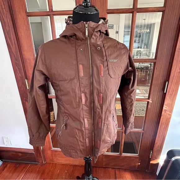 Sims Snowboarding Womens Full-Zip Brown Jacket Size Large - Picture 8 of 15